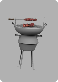 烧烤-立式圆炉